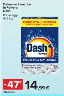Carrefour DASH Detersivo Lavatrice in Polvere offerta