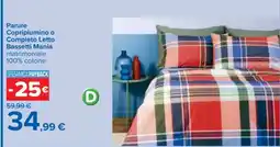 Carrefour Parure Copripiumino o Completo Letto Bassetti Mania offerta