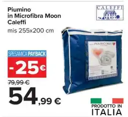 Carrefour Piumino in Microfibra Moon Caleffi offerta