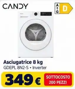 Sinergy Asciugatrice 8 kg Candy offerta