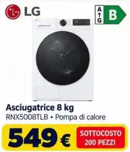 Sinergy Asciugatrice LG 8 kg offerta