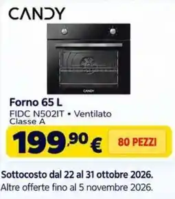 Sinergy Forno 65 L Candy offerta