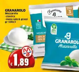 Mercati Alimentari Mozzarella classica Granarolo offerta