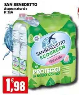 Mercati Alimentari San Benedetto acqua naturale ecogreen offerta