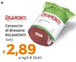 Tocal Carpaccio di Bresaola Rigamonti offerta