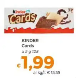Tocal Kinder Cards offerta