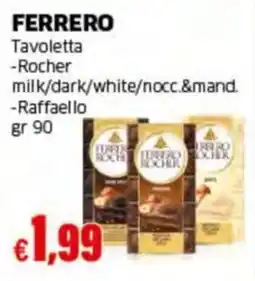 Mercati Alimentari Ferrero Tavoletta offerta