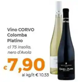 Tocal Vino CORVO Colomba Platino offerta