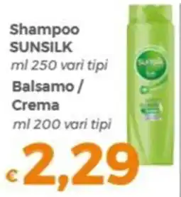 Tocal Shampoo SUNSILK offerta