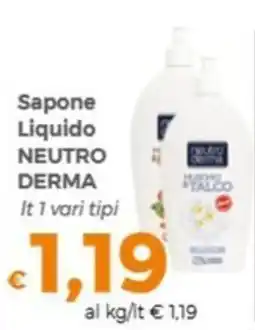 Tocal Sapone Liquido NEUTRO DERMA offerta