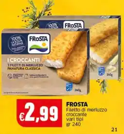 Mercati Alimentari Frosta filetto di merluzzo croccante offerta