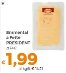 Tocal Emmenthal a Fette President offerta