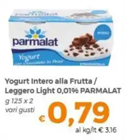 Tocal Yogurt Intero alla Frutta / Leggero Light 0,01% Parmalat offerta