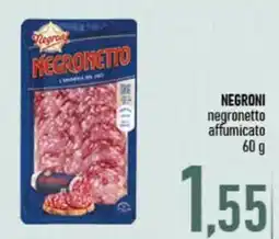 Ciro Amodio Negroni negronetto affumicato offerta