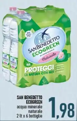 Ciro Amodio San Benedetto Ecogreen acqua minerale naturale offerta