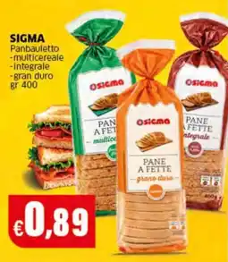 Mercati Alimentari Sigma Panbauletto offerta