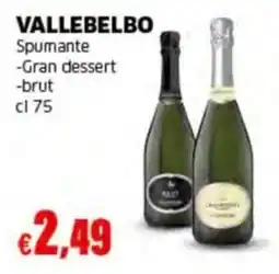 Mercati Alimentari Vallebelbo Spumante Gran dessert brut offerta