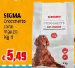 Mercati Alimentari Sigma Crocchette cane manzo offerta