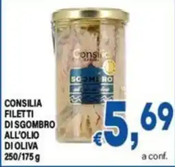 DEM Consilia filetti di sgombro all'olio di oliva offerta