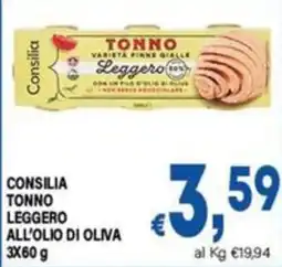 DEM Consilia tonno leggero all'olio di oliva offerta