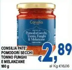 DEM Consilia Pate' Pomodori Secchi Tonno Funghi e Melanzane offerta