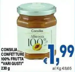 DEM Consilia confettura 100% frutta vari gusti offerta