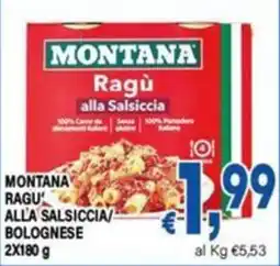 DEM Montana Ragù alla Salsiccia offerta