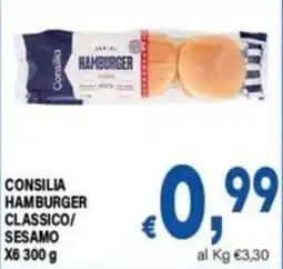 DEM Consilia hamburger classico offerta