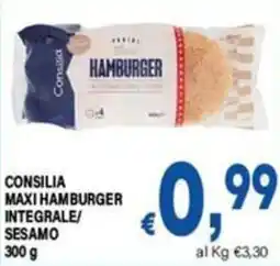 DEM Consilia maxi hamburger integrale/sesamo offerta