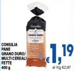 DEM Consilia pane grano duro multi cereali fette offerta