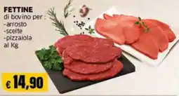 Mercati Alimentari Fettine di bovino offerta