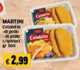 Mercati Alimentari Martini Cotolette di pollo offerta