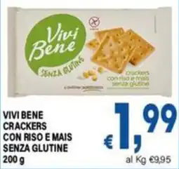 DEM Vivi Bene crackers con riso e mais senza glutine offerta