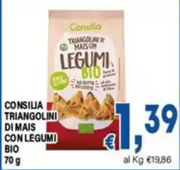 DEM Consilia triangolini di mais con legumi bio offerta