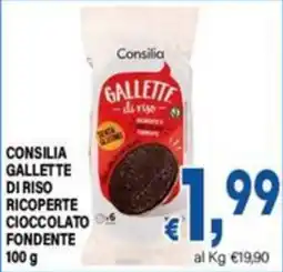 DEM Consilia Gallette di riso ricoperte cioccolato fondente offerta