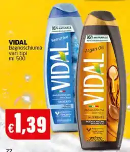 Mercati Alimentari Vidal Bagnoschiuma offerta