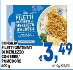 DEM Consilia filetti gratinati di merluzzo con erbe/aromatiche offerta