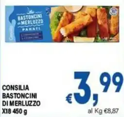DEM Consilia bastoncini di merluzzo offerta