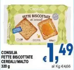 DEM Consilia fette biscottate cereali/malto offerta