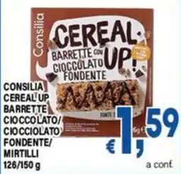 DEM Consilia Cereal' Up barrette cioccolato fondente offerta