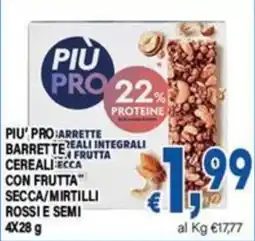 DEM Più' Pro barrette cereali integrali con frutta secca/mirtilli rossi e semi offerta