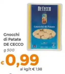 Tocal Gnocchi di Patate DE CECCO offerta