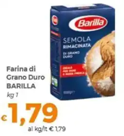 Tocal Farina di Grano Duro Barilla offerta
