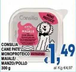 DEM Consilia cane pate' monoproteico maiale offerta