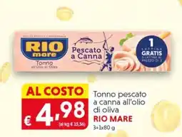 DiMeglio Tonno pescato a canna all'olio di oliva RIO MARE offerta