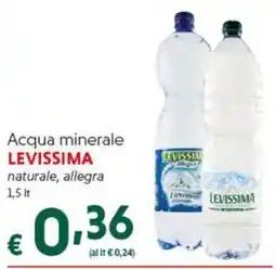 DiMeglio Acqua minerale LEVISSIMA offerta