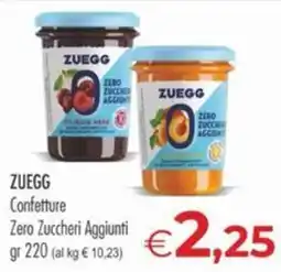 MerSi Supermercati Zuegg Confette Zero Zuccheri Aggiunti offerta