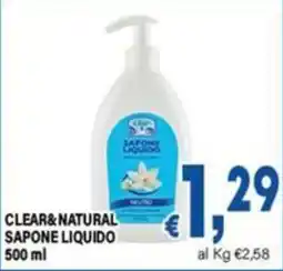 DEM Clear & Natural Sapone Liquido offerta