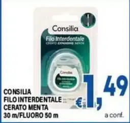 DEM Consilia filo interdentale cerato menta offerta