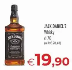 MerSi Supermercati Jack Daniel's Whisky offerta